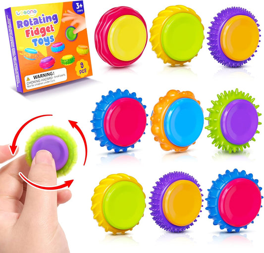 LESONG 紋理指尖陀螺套組 Textured Finger Spinner Toys