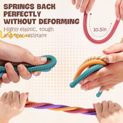 LESONG 彈力紋理拉伸條感統玩具 Textured Stretch Strings Sensory Toys