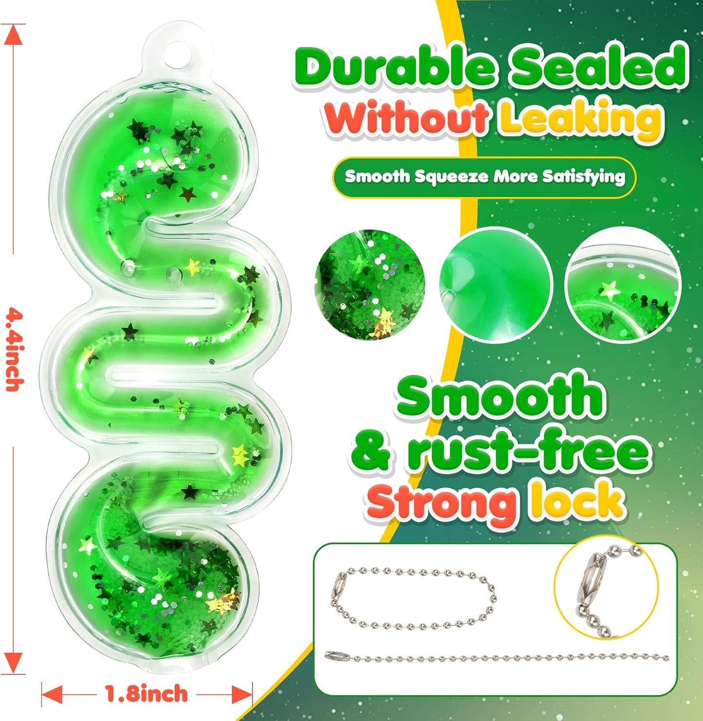 LESONG 感統鑰匙圈 Sensory Keychain Toys – 12 Pack