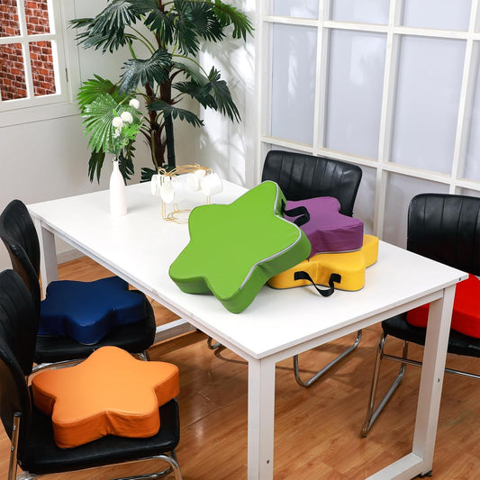彩虹星形加厚兒童地板坐墊 (六件組) 6-Pack Star-Shaped Padded Floor Cushions