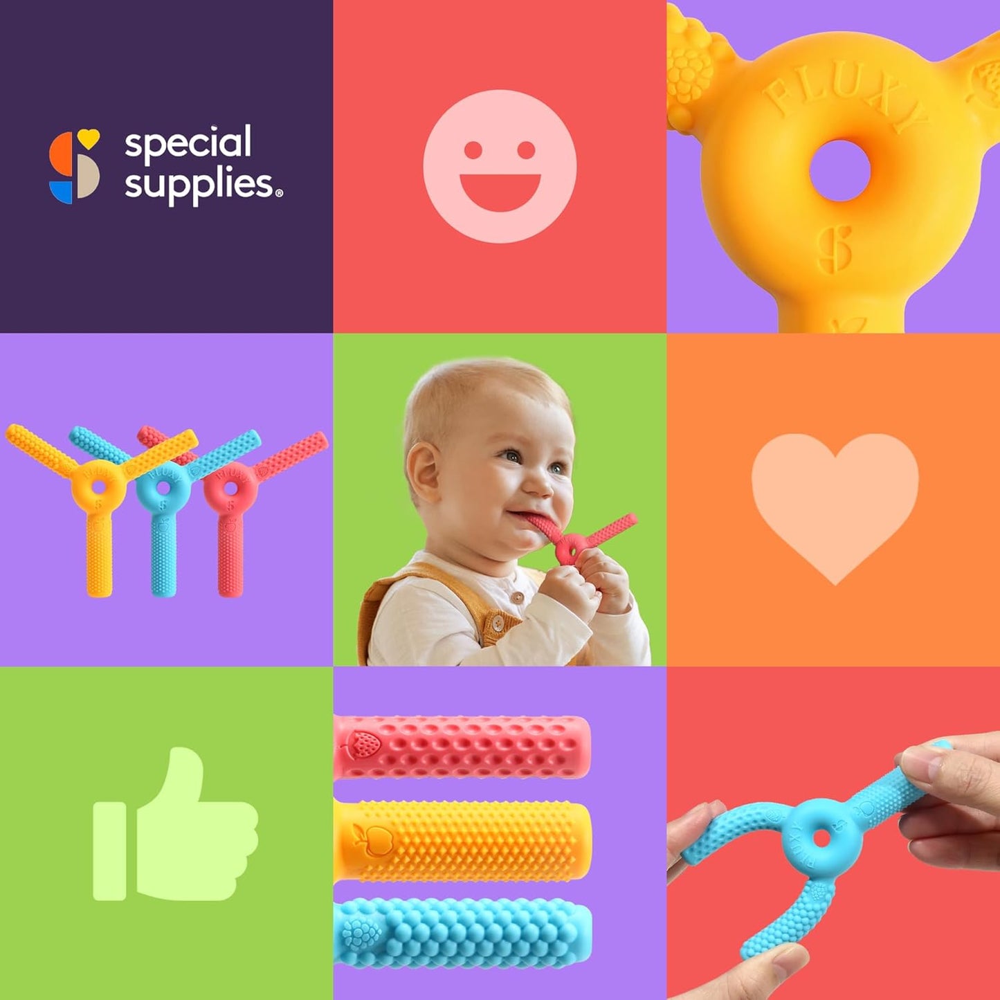 Special Supplies 口腔感統咀嚼玩具 3件組 FLUXY Oral Sensory Chew Toys – Combo 3 Pack