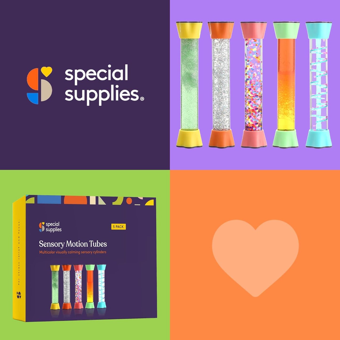 Special Supplies 彩色液體流動氣泡管 Liquid Motion Bubbler Toy