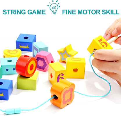 TOP BRIGHT 木製穿線串珠 Wooden Lacing Beads