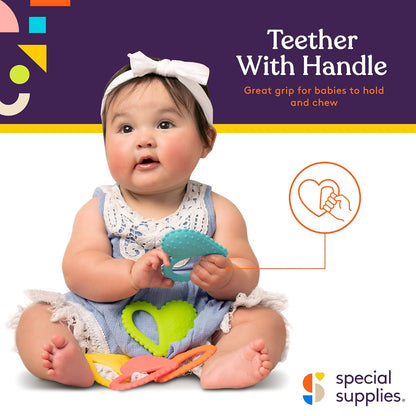 Special Supplies 愛心感統牙膠湯匙 3入組 Heart Teether Spoon - 3 Pack