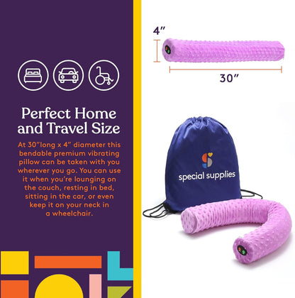 Special Supplies 震動感壓頸枕（紫／藍絨款）Vibrating Neck Pillow - Purple/Blue