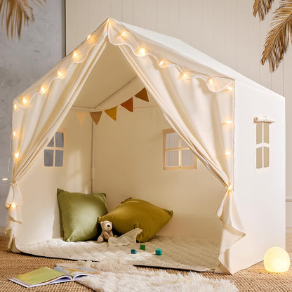 奶油色大型兒童遊戲帳篷 Cream Large Kids Play Tent