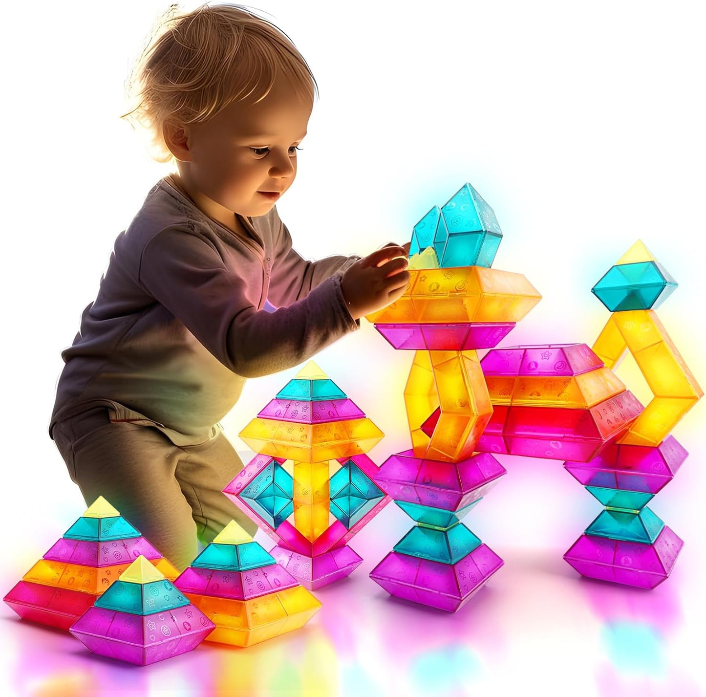 透光積木套裝 30片 Light Table Building Block Sets 30PCS