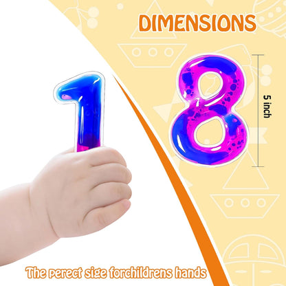感統數字凝膠玩具15件組 Sensory Gel Numbers 15-Pack