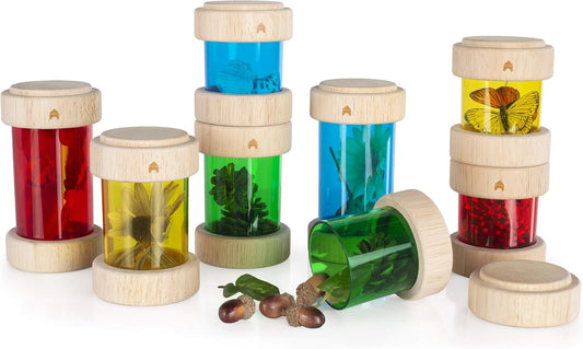 Guidecraft 探索彩色寶藏筒 - 基礎套組 Treasure Tubes Primary Set