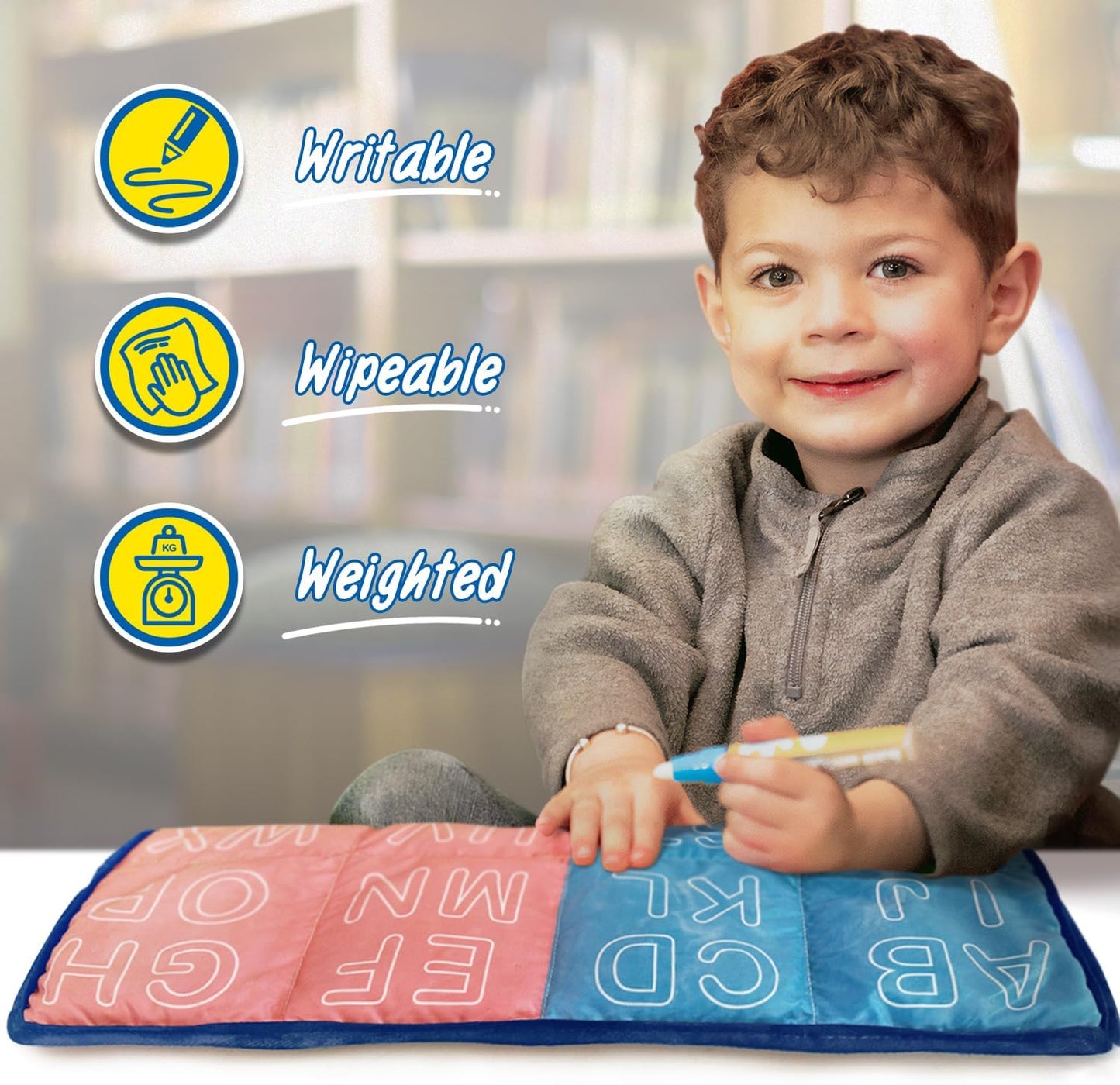 LakiKid 兒童可寫字加重腿墊 Writable Weighted Lap Pad for Kids