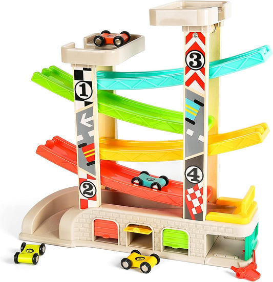 彩虹賽道玩具 TOP BRIGHT Wooden Car Ramp