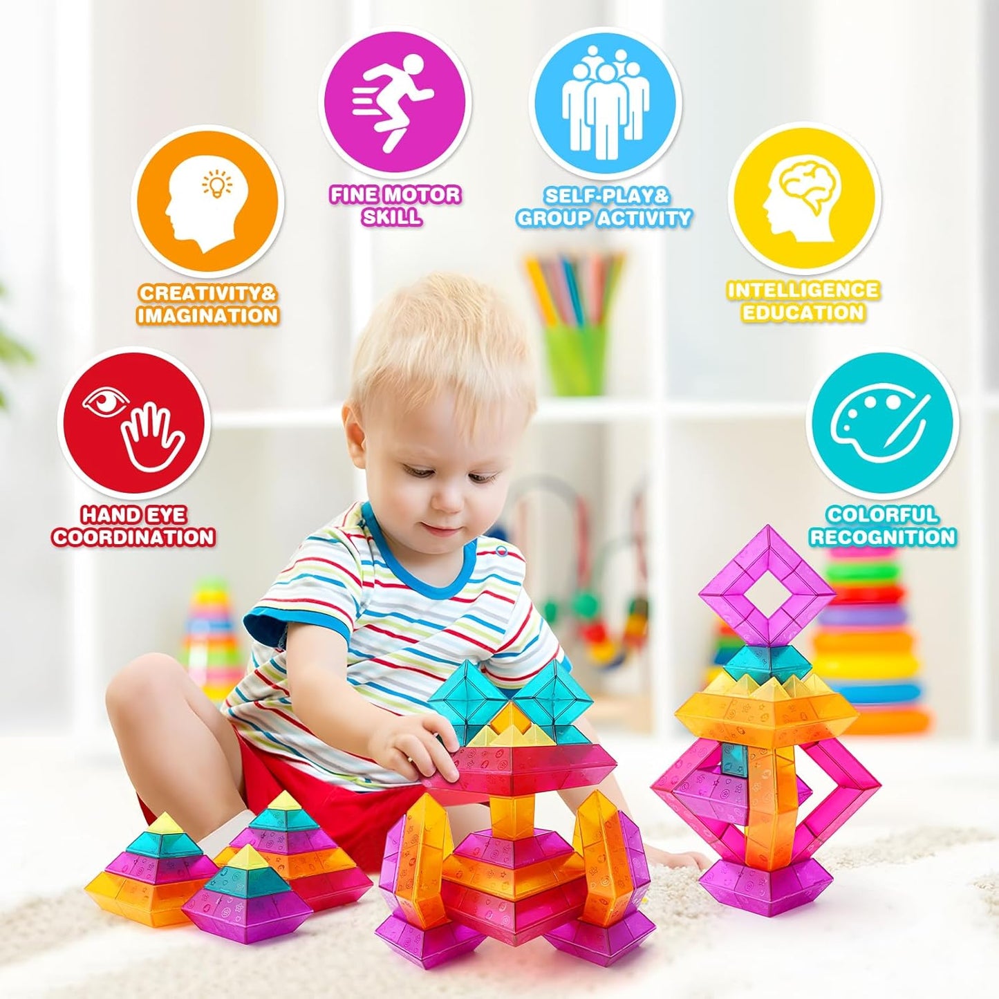 透光積木套裝 30片 Light Table Building Block Sets 30PCS