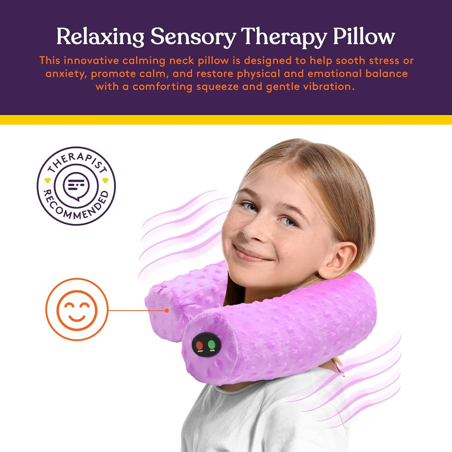 Special Supplies 震動感壓頸枕（紫／藍絨款）Vibrating Neck Pillow - Purple/Blue