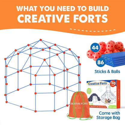 Tiny Land 城堡搭建套組 130件 Fort Builder Kit 130-Piece