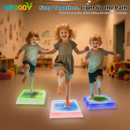 液態流光感應平衡石 4/6 入組 Liquid Light-Up Stepping Stones 4/6-Pack