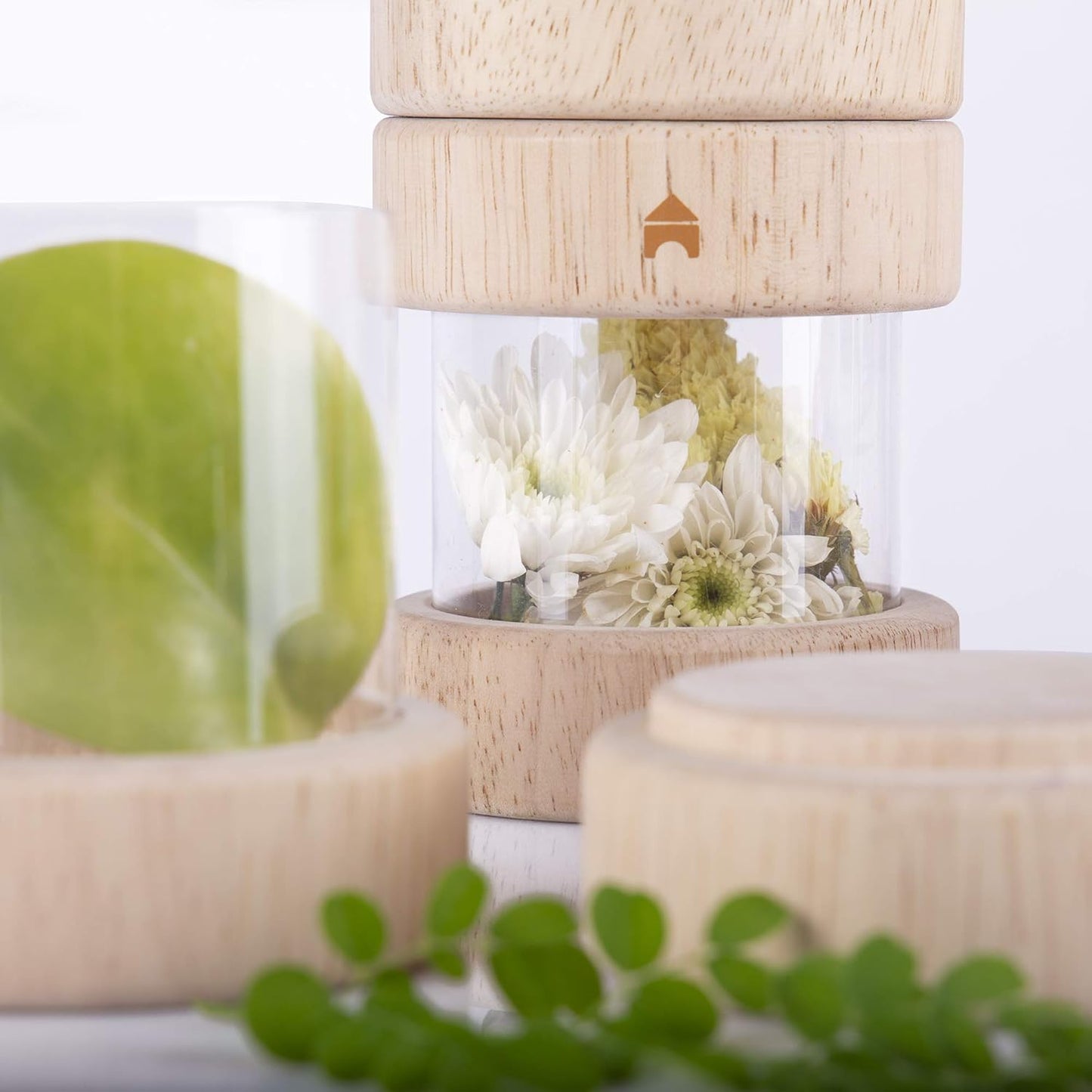 Guidecraft 透明探索寶藏筒 － 兒童感官觀察瓶 Treasure Tubes Clear – Sensory Observation &amp; Stacking Toy for Kids
