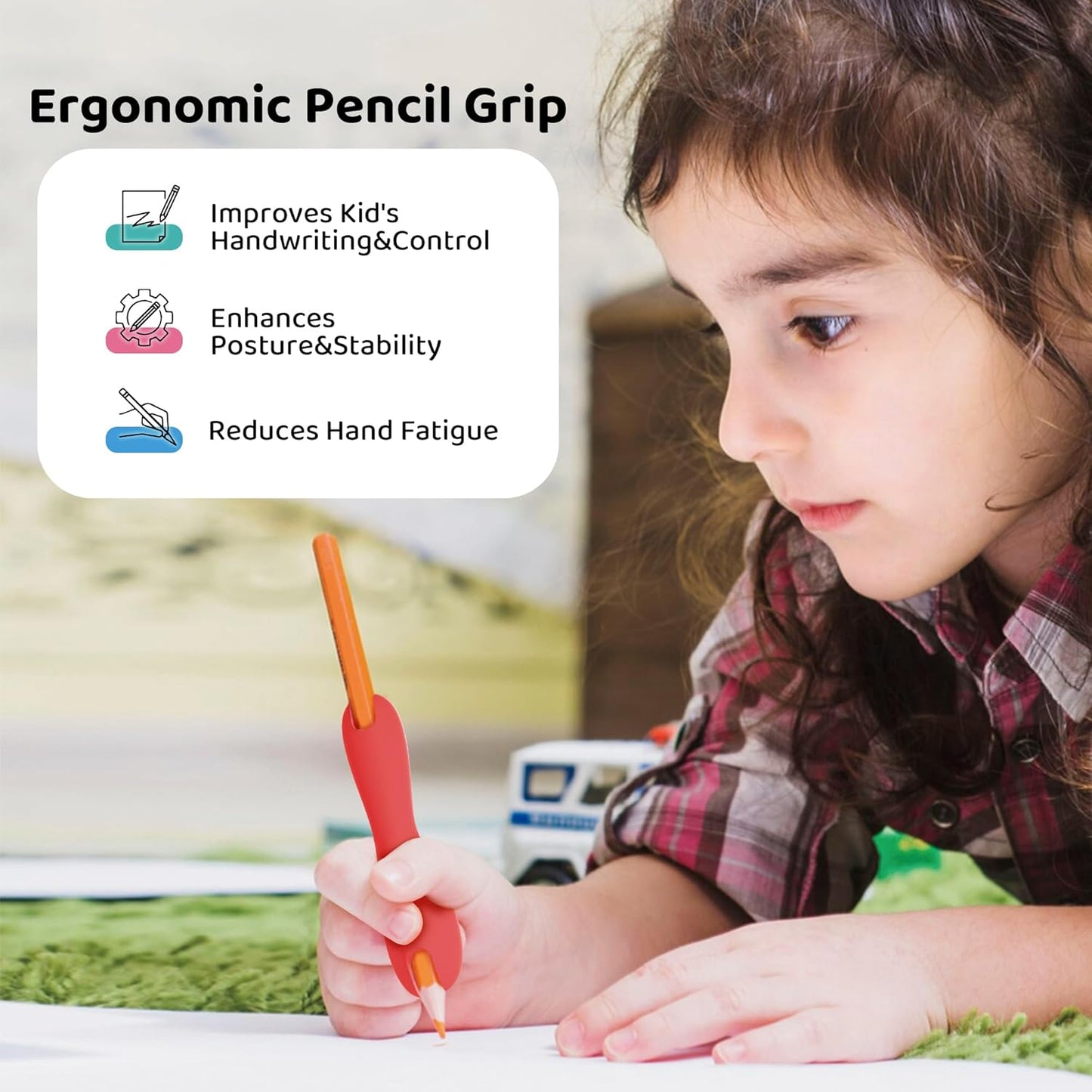 人體工學握筆器 6入組 Ergonomic Pencil Grips 6-Pack