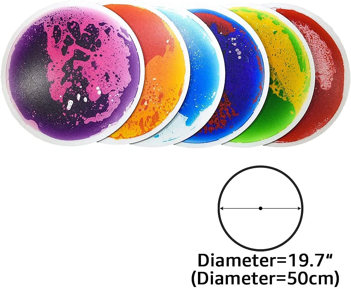 Art3d 圓形液體感統地墊 50cm直徑六片裝 Art3d Round Liquid Tiles 19.7" Diameter 6-Pack