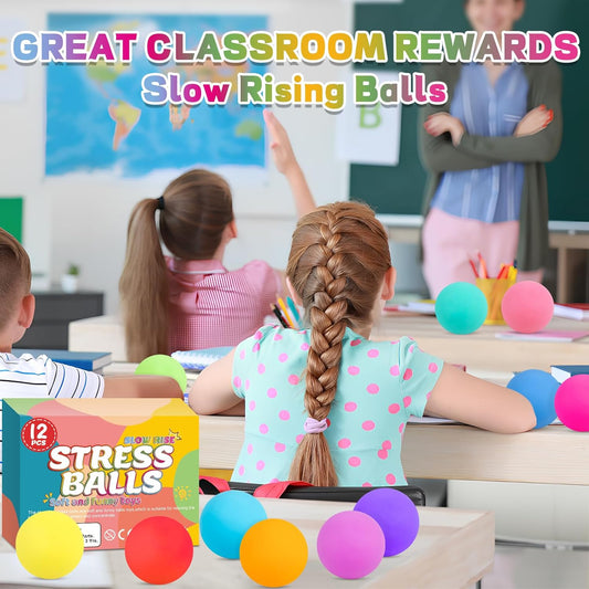 12入舒壓慢回彈球 12-Pack Slow-Rise Stress Balls