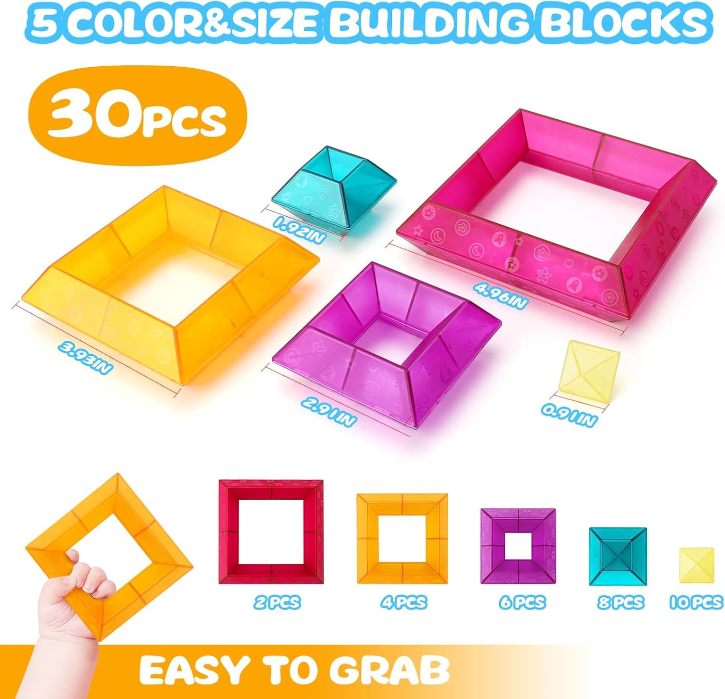 透光積木套裝 30片 Light Table Building Block Sets 30PCS