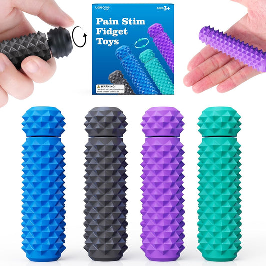 LESONG 旋轉尖刺減壓器 4入組 Rotating Spiky Grippie 4-Pack