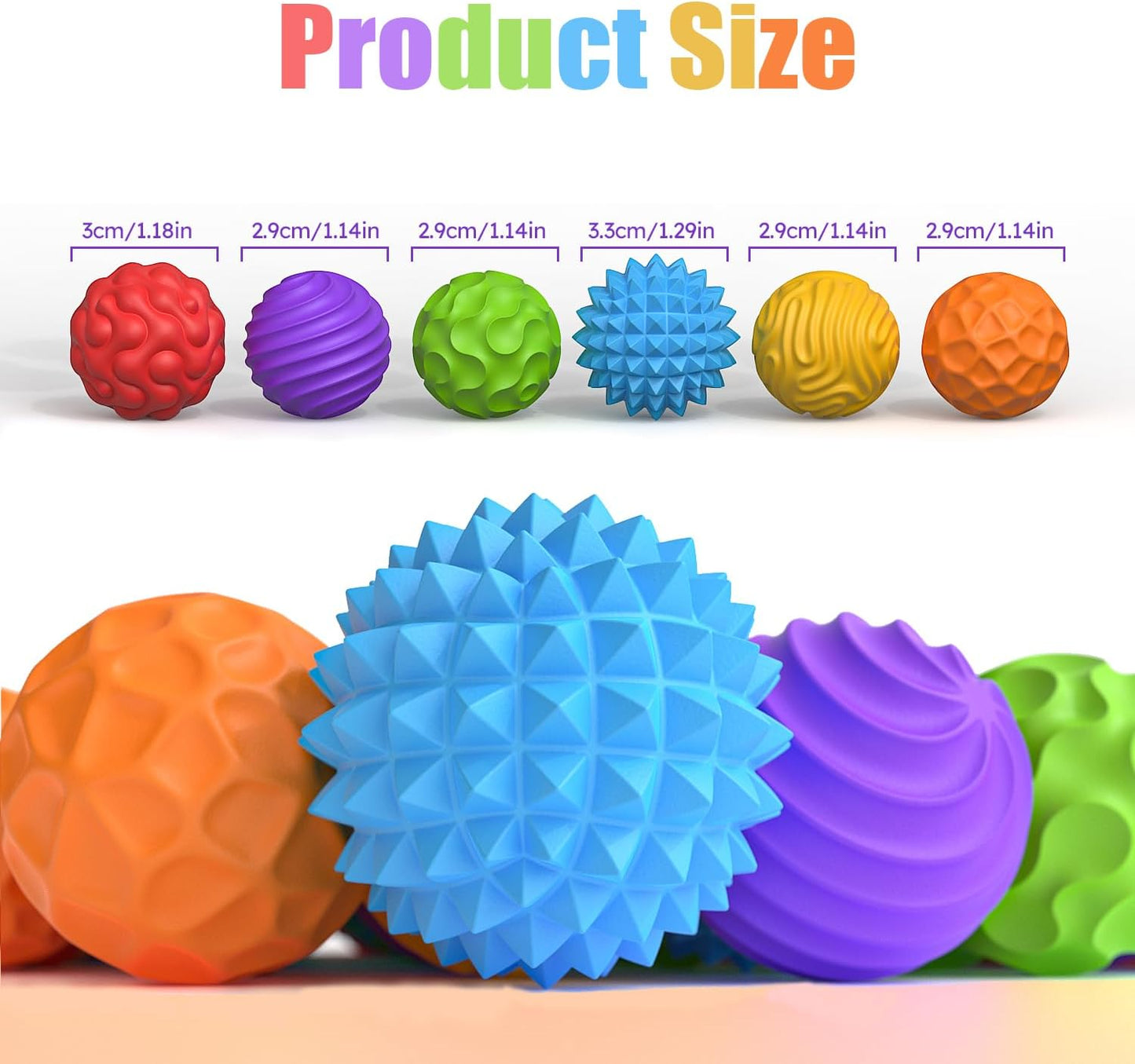 矽膠磁力感官解壓球套裝 Silicone Magnetic Sensory Fidget Balls Set