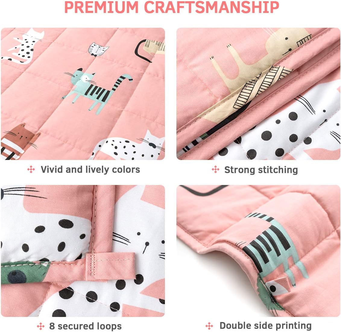 Mr. Sandman 萌貓加壓被系列 Cute Cat Weighted Blanket Series