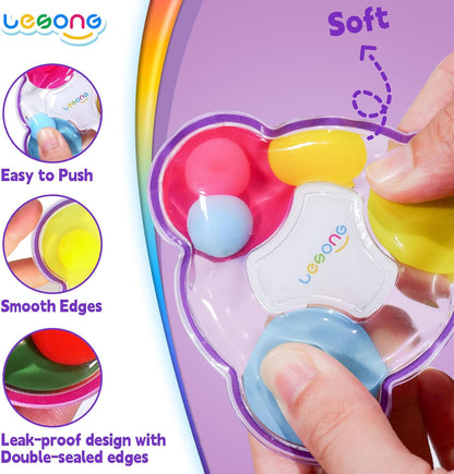 LESONG 色彩配對感統玩具 4入組 Color Sorting Fidget Toys - 4 Pack