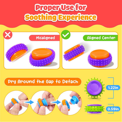 LESONG 紋理指尖陀螺套組 Textured Finger Spinner Toys