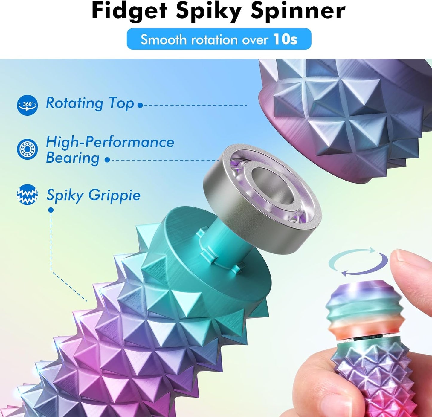 LESONG 旋轉尖刺減壓器 Rotating Spiky Grippie