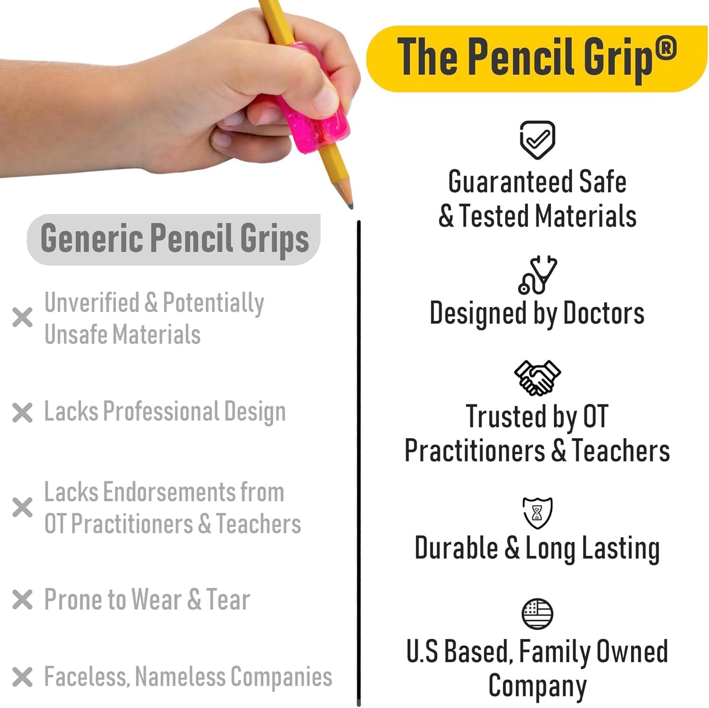 The Pencil Grip Bumpy 凹凸握筆器 6-Pack