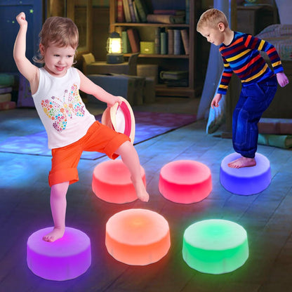發光感統踏石 4/6入組 Light-Up Stepping Stones 4/6-Pack