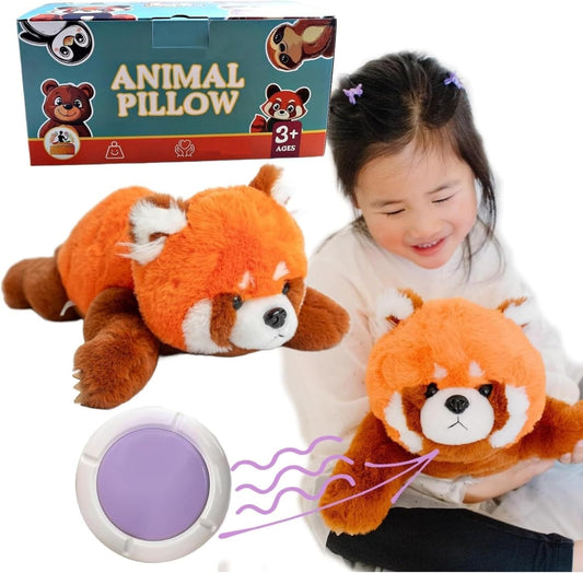 可愛小熊貓加重毛公仔 Adorable Weighted Red Panda Plush Toy