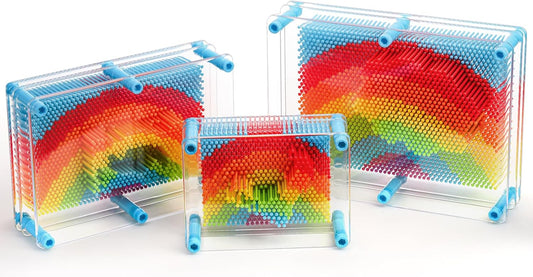 3D 彩虹立體針雕感官玩具 3D Rainbow Pin Art Toy Set