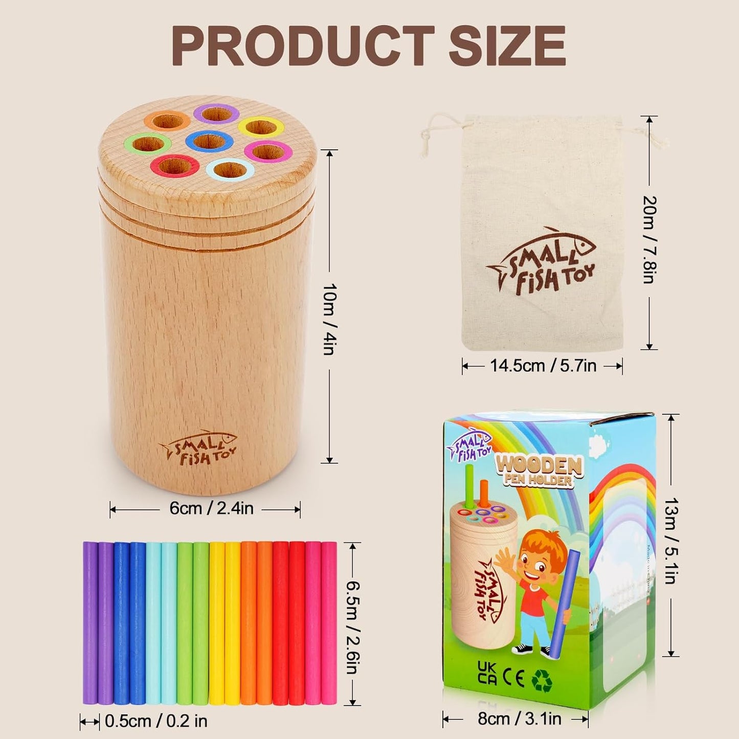 木質顏色分類玩具 Color Sorting Toy