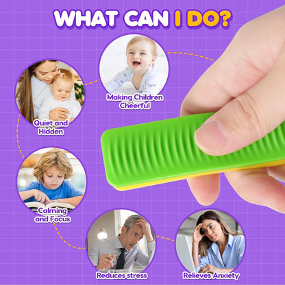 LESONG 吸盤紋理感統貼條 Textured Suction Fidget Strips - 8/24 Pack