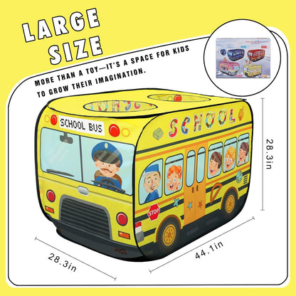 校車造型兒童快開遊戲帳篷 School Bus Pop-Up Play Tent