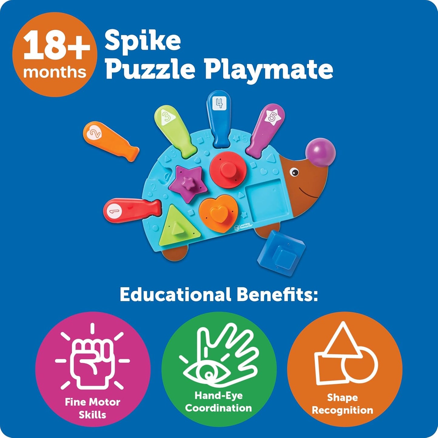 Learning Resources 刺蝟小尖峰拼圖夥伴 Spike Puzzle Playmate