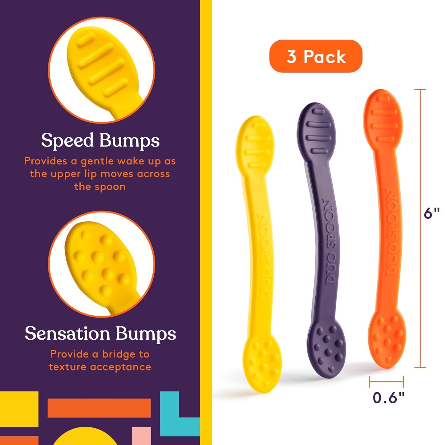 Special Supplies 雙端感統湯匙 3入組 Duo Spoon Oral Motor Tools – 3 Pack