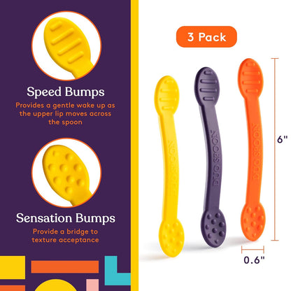 Special Supplies 雙端感統湯匙 3入組 Duo Spoon Oral Motor Tools - 3 Pack