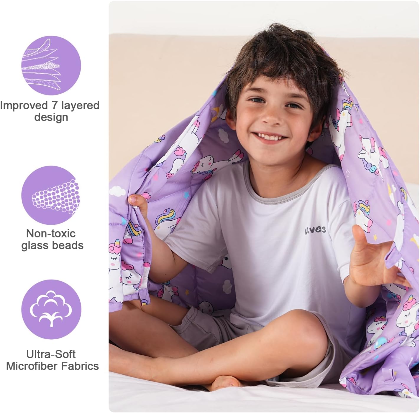 Mr. Sandman 紫色小馬保利加壓被系列 Purple Pony Pauly Weighted Blanket Series