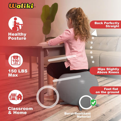 WALIKI 兒童足式瑜伽球椅 4張 Footed Yoga Ball Chair 4 PACK