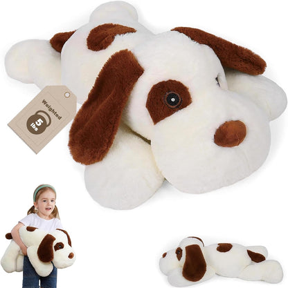 磅加壓安撫白色狗狗玩偶 5lbs Weighted White Dog Plush