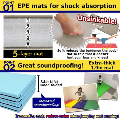 KaRaDaStyle 四折式體操訓練墊 4-Fold Gymnastics Training Mat