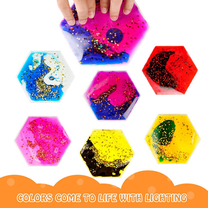 六角形液態感統玩具 6入組 Hexagon Liquid Motion Toys 6-Pack