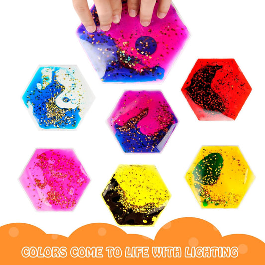 六角形液態感統玩具 6入組 Hexagon Liquid Motion Toys 6-Pack