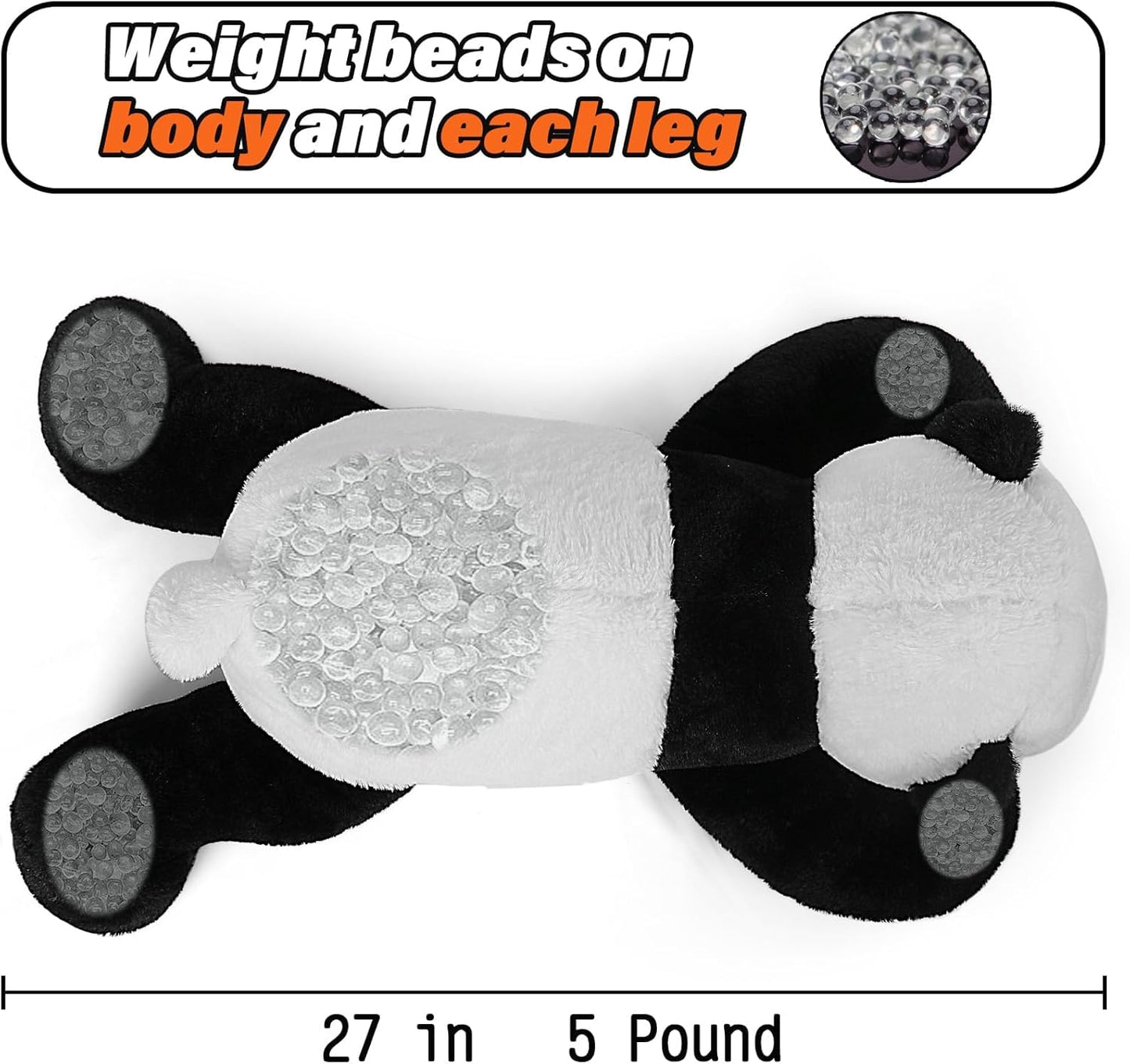 5磅加壓安撫熊貓玩偶 5lbs Weighted Panda Plush