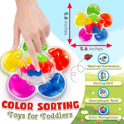 花朵顏色分類感官玩具 Color Sorting Sensory Toy