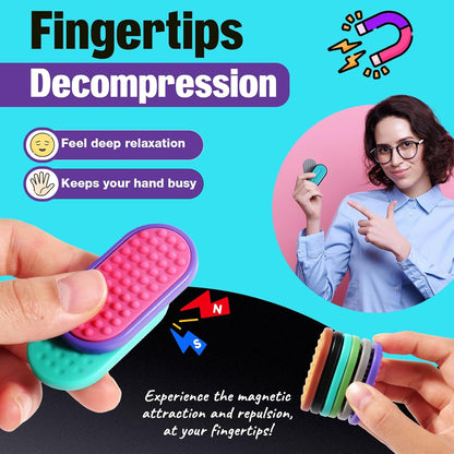 LESONG 磁吸紓壓滑塊 Magnetic Sensory Sliders - 6 Pack