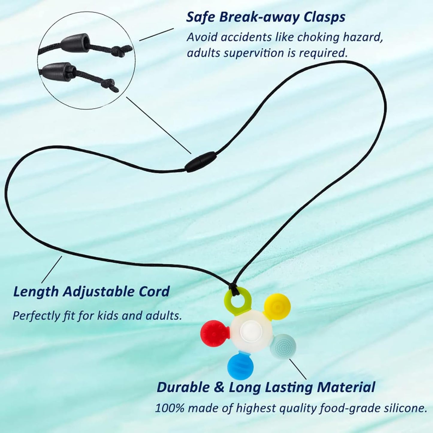 Seeway 感統咀嚼項鍊 2入組 Sensory Chew Necklace – 2 Pack